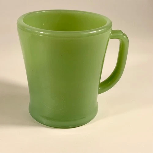 Jadeite Oven Fire King Ware Anchor Hocking Mug  D Handle Coffee Cup Green