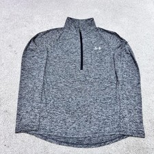 Under Armour Activewear Jacket Women  s Gray Long Sleeve 1/2 Zip Size Medium