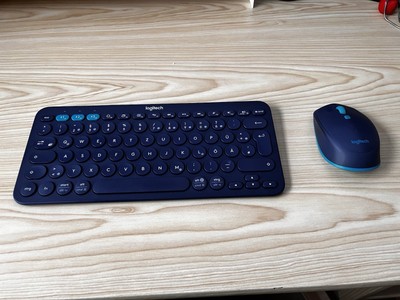 Logitech K380 Tastatur + M535 Maus Set blau Rarität
