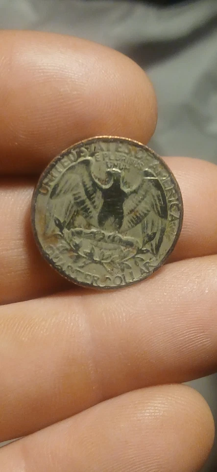  rare 1984 Quarter Struck On A 5 Cent Planchet- Error- - Image 2 of 4