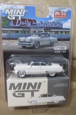 Mini GT Models 1954 Lincoln Capri White & Blue 1:64 scale Rubber Tires
