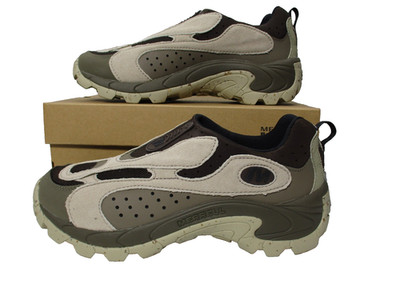 Merrell Moc Speed Streak Evo SE Suede Slip-On Shoes Brown/Beige Mens Sz 10.5
