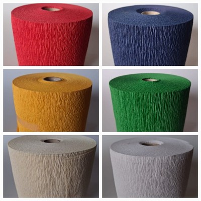 Floristenkrepp 10cm x 25m nicht ausblutend Gärtnerkrepp Krepppapier Maiherz