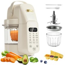 SosekiBaby FM01 Glass Baby Food Maker Steamer and Blender , 316L Stainless St...