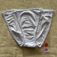 Victoria s Secret Small Light, Blue Cotton String Bikini Panties