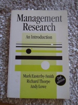 Management Research: An Introduction (SAGE series in ... by Lowe, Andy Paperback