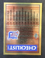 GOLD RUSH Checklist Series 1 Detroit Tigers Houston Astros 1995 Score Card #322