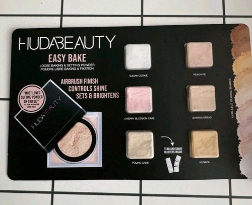 New Huda Beauty easy bake setting powder Sample Card Blister Card 6 X 0.15g - Picture 14 of 14