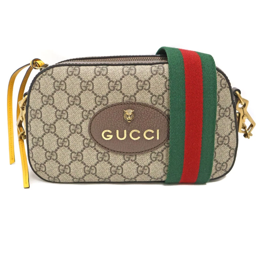 Gucci Neo Vintage Messenger Bag 476466 Canvas Brown Shoulder Bag #KNB7342