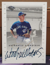 1996 Leaf Signature Extended Autograph Series Woody Williams On-Card Auto