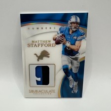 2017 Panini Immaculate Numbers Matthew Stafford #32 /9