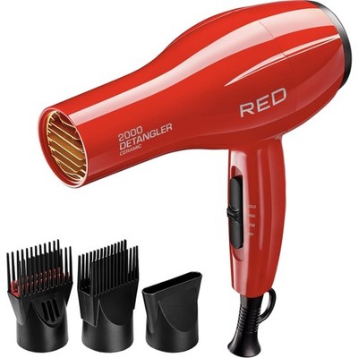 Hair Dryer Ceramic Ionic 2000W 6 Speed Settings 3 Attachments for Home Salon