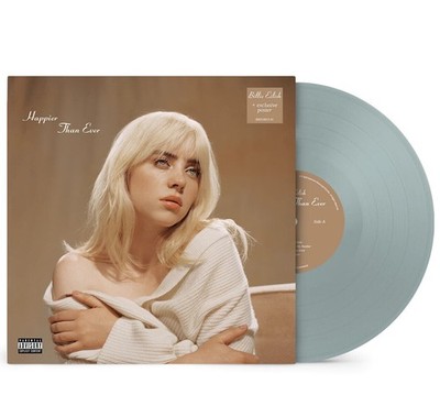 NEU SEALED Billie Eilish ''Happier Than Ever'' Blue 2LP Vinyl +Poster, Tour Merch