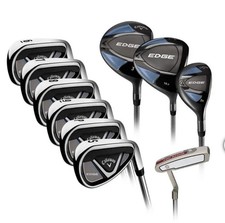 Callaway NEW Edge Complete Set LH Regular Flex Driver FW Hybrid Irons