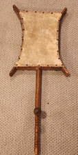 Vintage African Tuareg Tende Drum Rawhide Frame Drum w/ Wooden Handle Tribal Art