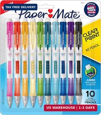Paper Mate Clearpoint Mechanical Pencils, 0.7mm HB 2 Pencil Lead, 2 Pencils, As