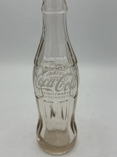Vintage Coke Cola Bottle 8 In. German / English