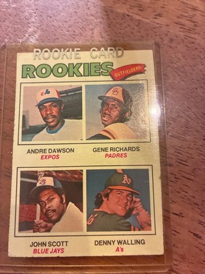 1977 Topps - Rookie Outfielders Andre Dawson, Denny Walling, Gene Richards #473