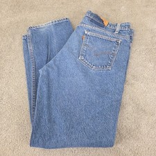 Vintage Levis 505 Jeans 38x32 37x30 Blue Straight 100 Cotton 90s Orange Tab