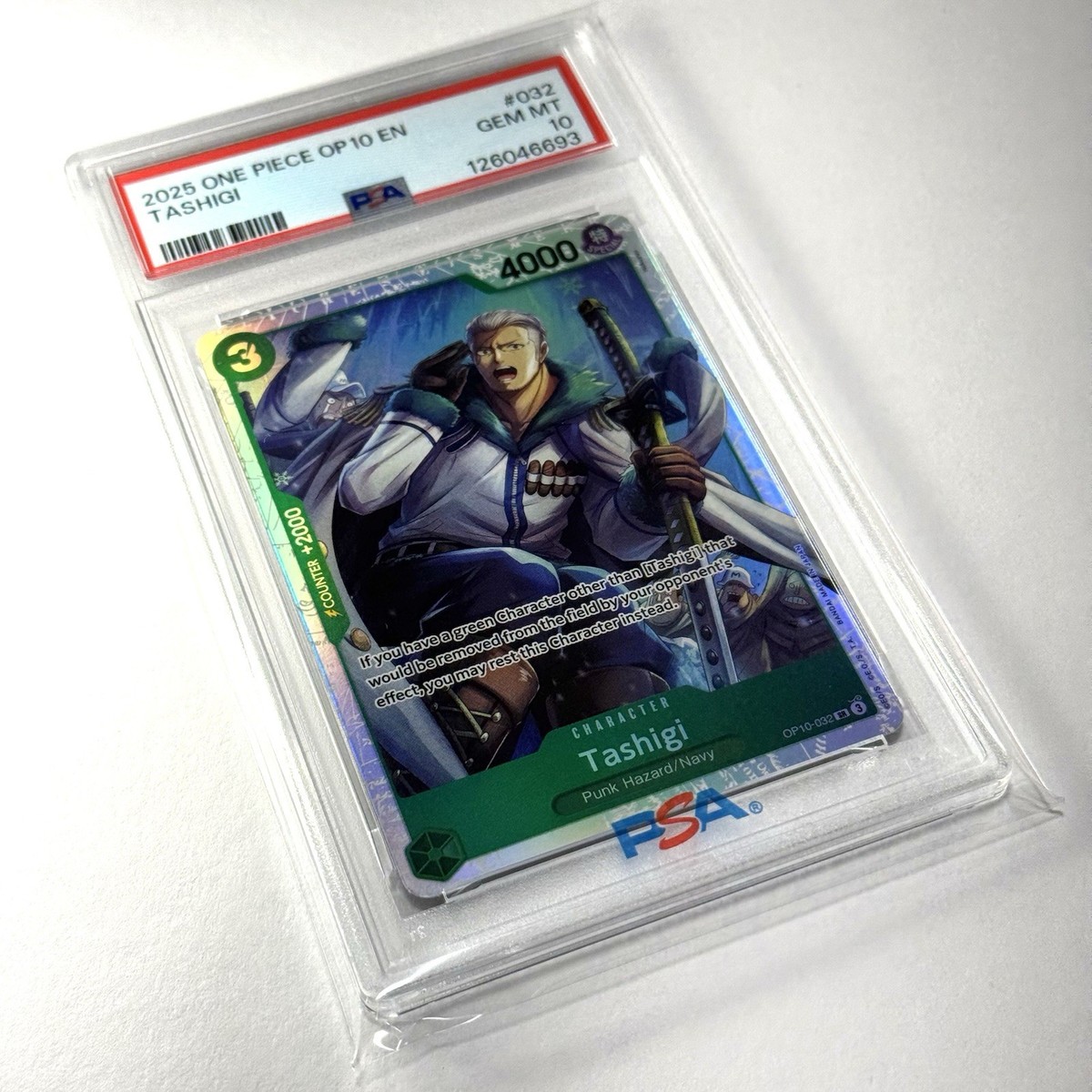 Psa 10 One Piece Card Tashigi OP10-032 Royal Blood Foil 2025 | eBay
