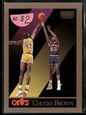 1990-91 SkyBox #49 Chucky Brown Cleveland Cavaliers Rookie