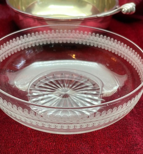 Sterling Silver Redlich Porringer with Baccarat Glass Bowl Insert - LS - Picture 2 of 10