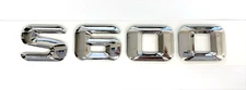 #1 S600 CHROME REPLACEMENT FOR MERCEDES REAR TRUNK EMBLEM BADGE NAMEPLATE DECAL