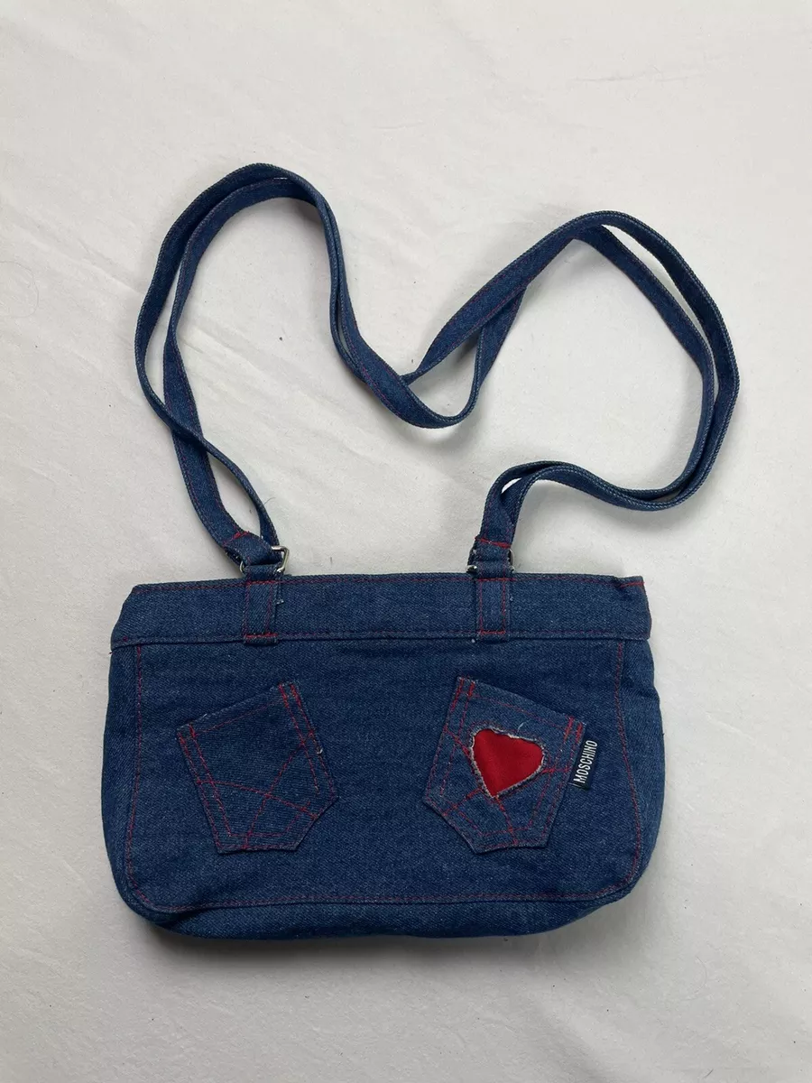  INTOA design Handmade Denim Coin Purse of Recycled Jeans,  Medium Blue : Handmade Products