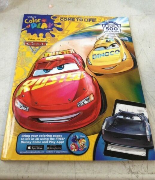 Disney Pixar Cars 3 Giant Sticker Activity Book 32 Pages 500 Stickers