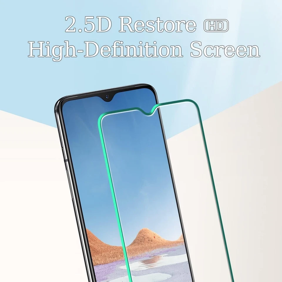 [3 Pack] Screen Protector For OnePlus 7T Tempered Glass, 9H Hardness - Image 3 of 4