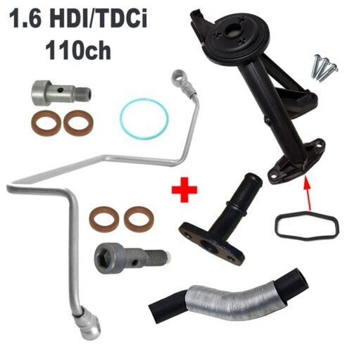 Tubo Desde Lubricación Aceite Turbo para Citroen Berlingo C2 C3 C4 C5 1.6 HDI - Imagen 5 de 8