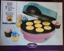 Nostalgia Electrics Cupcake Bakery Mini Cupcake & Muffin Maker CKM100 Brand New