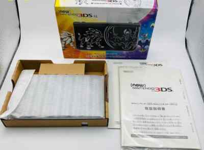 Nintendo New 3DS LL XL Solgaleo Lunala Pokemon Edition Black Rare