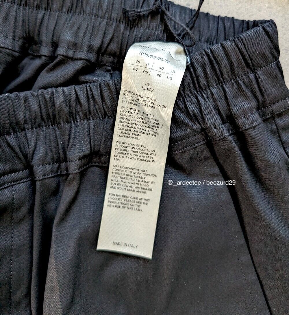NWT* RICK OWENS CARGO DRAWSTRING DROP CROTCH LONG PANTS FW22 NWT* RICK OWENS CARGO DRAWSTRING DROP CROTCH LONG PANTS FW22
