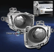 BUMPER CHROME LED FOG LIGHTS LAMPS KIT W/BEZEL+SWITCH FOR 2010-2011 TOYOTA PRIUS