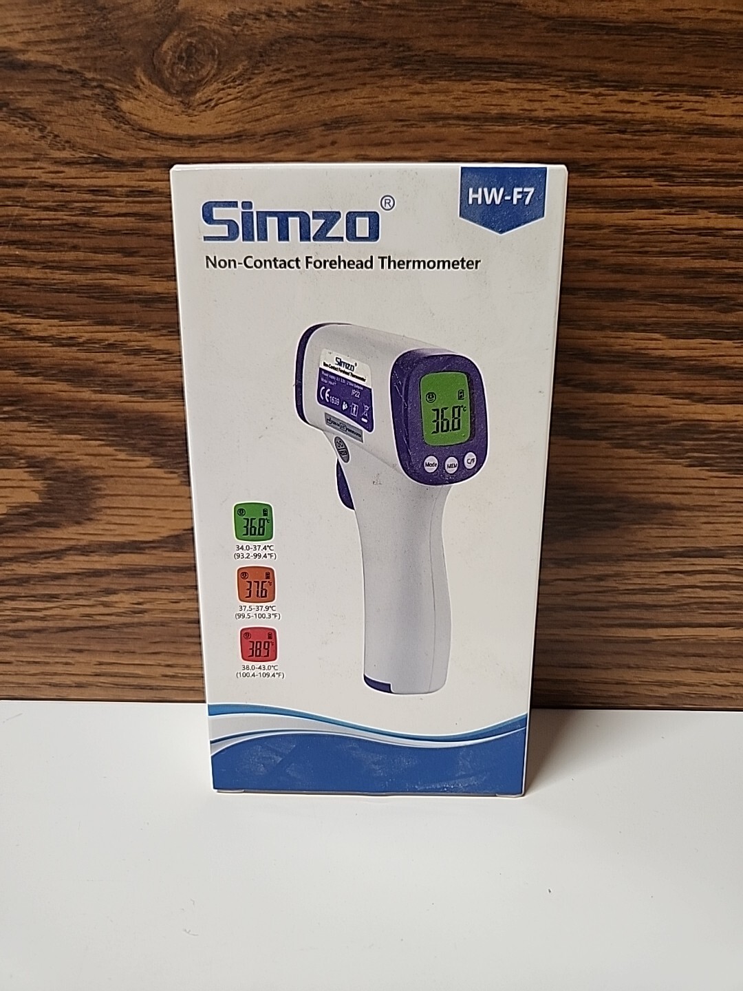 Simzo LCD Portable Digital IR Infrared Thermometer Forehead Fever Non-Contact 