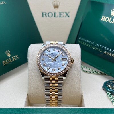 Rolex Datejust 31 NEW 2025 MOP Dial Two Tone Yellow Gold Diamond  Jubilee