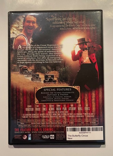 The Butterfly Circus DVD Clint Eastwood Filmmaker Festival Award - Imagen 2 de 4