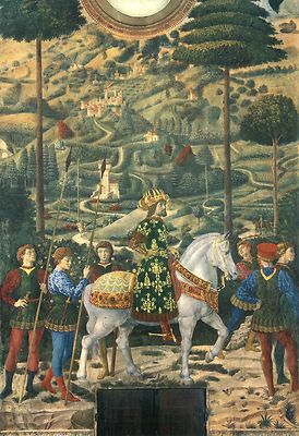 Vintage Art Postcard - Florence - Michele Paleologo as One of the Three Kings