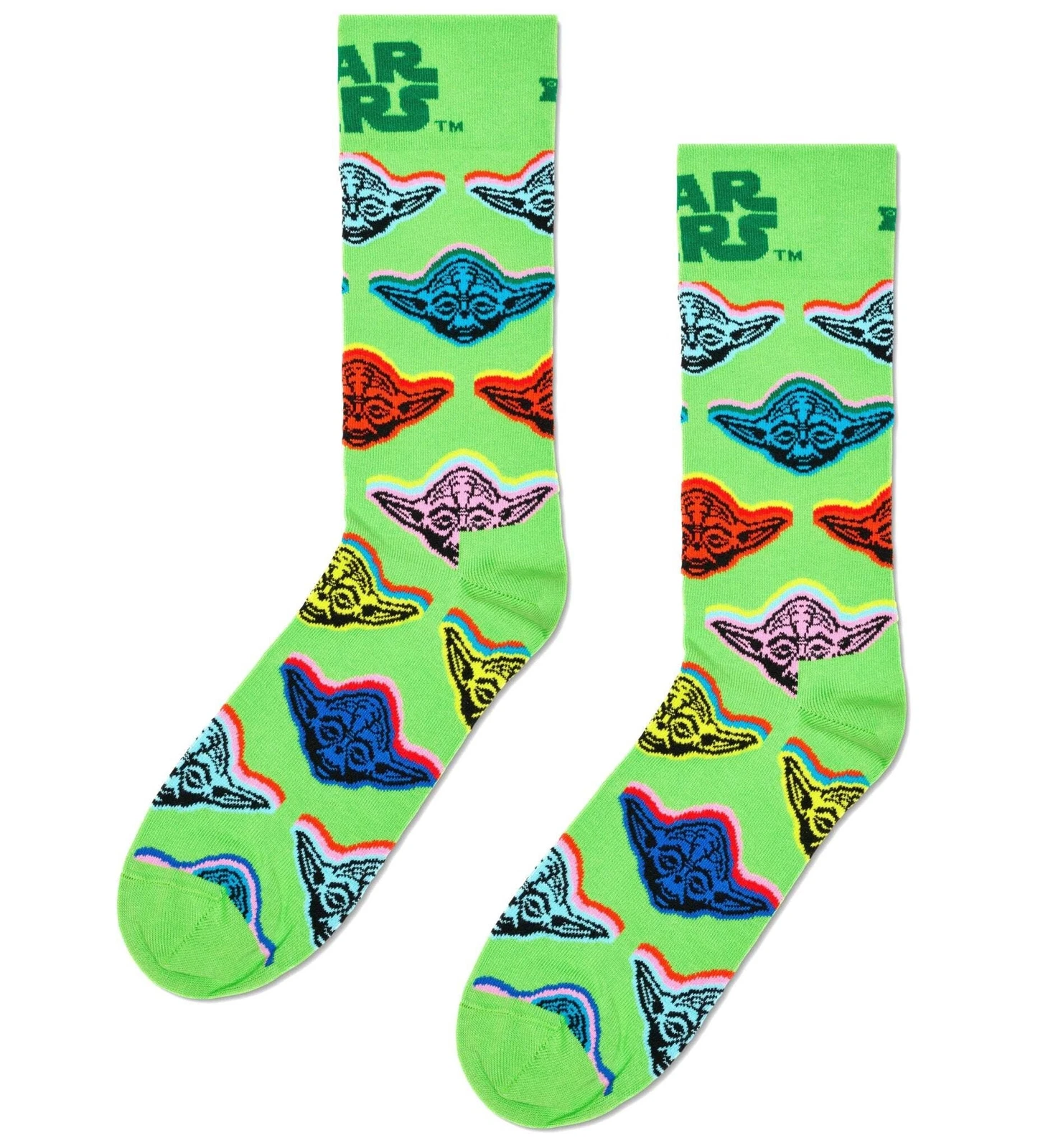 Happy Socks Star Wars Yoda Socks, Light Green