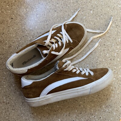 Madewell Sidewalk low-top sneakers in Leather Suede Size W