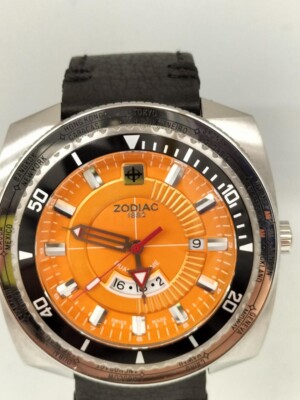 Zodiac Zo3703 watch Mens for Japan Used Black | eBay