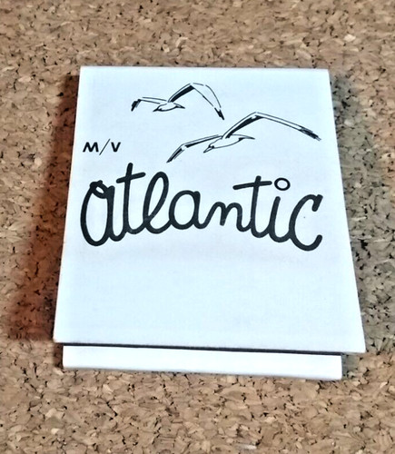 Rare "ATLANTIC" Lines Cruises Inc. ...#1 World Trade Center...Wooden Matches