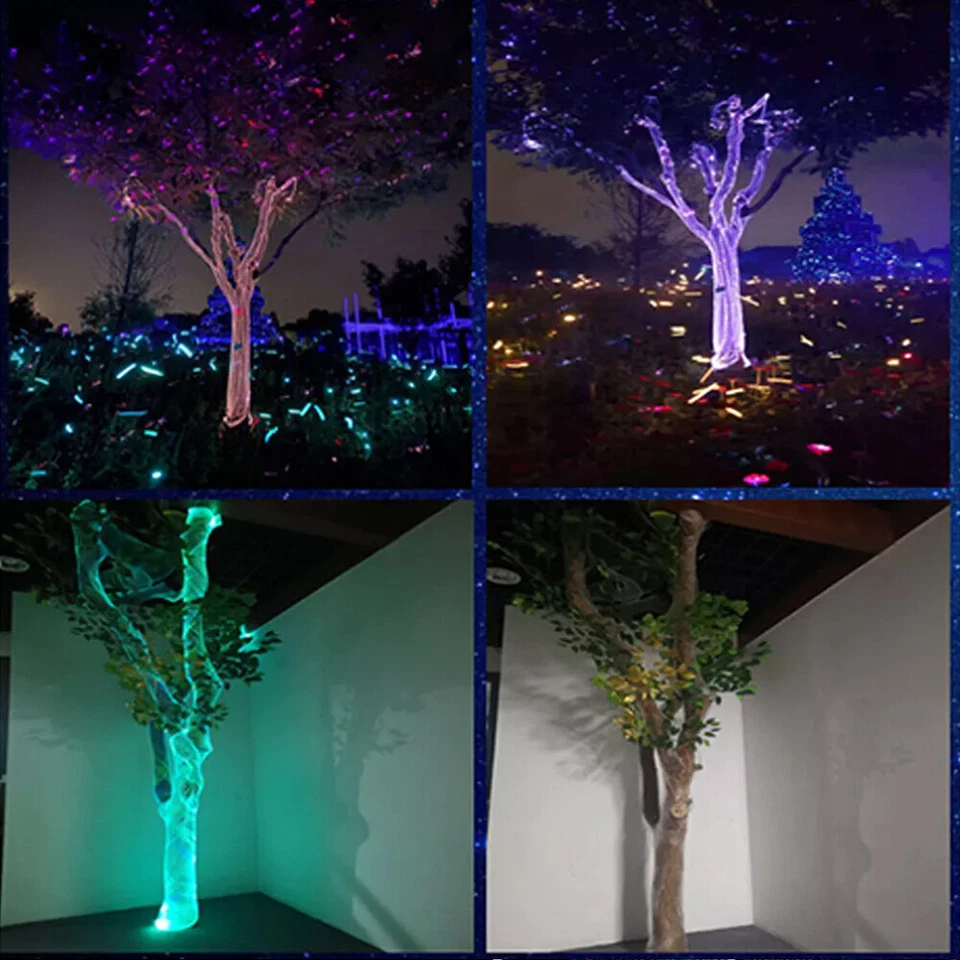 DC12V RGB Fibra Óptica LED Cortina Brillante Decorativa Hágalo Usted Mismo Red de Techo Árbol Luces Foto 4 de 4
