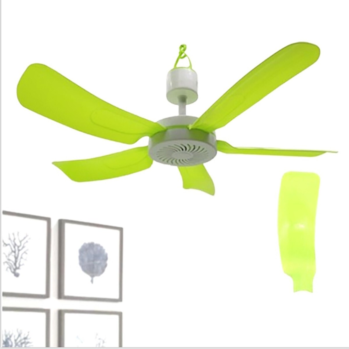 Ventilatore Da Soffitto LED Con Pale Retrattili Mince 36W 3600lm CCT