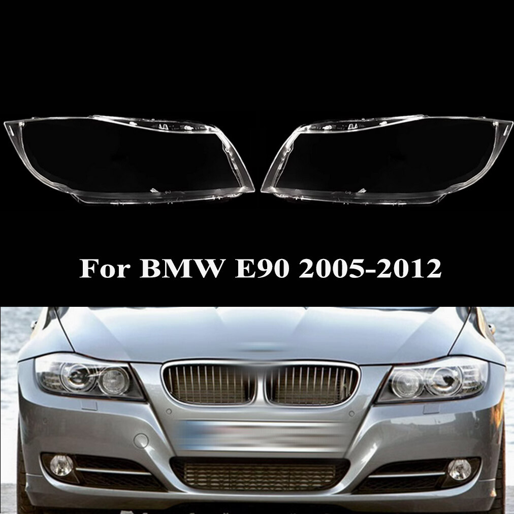 Front Clear HID Headlights E90 Headlamp Lens Cover For BMW 3