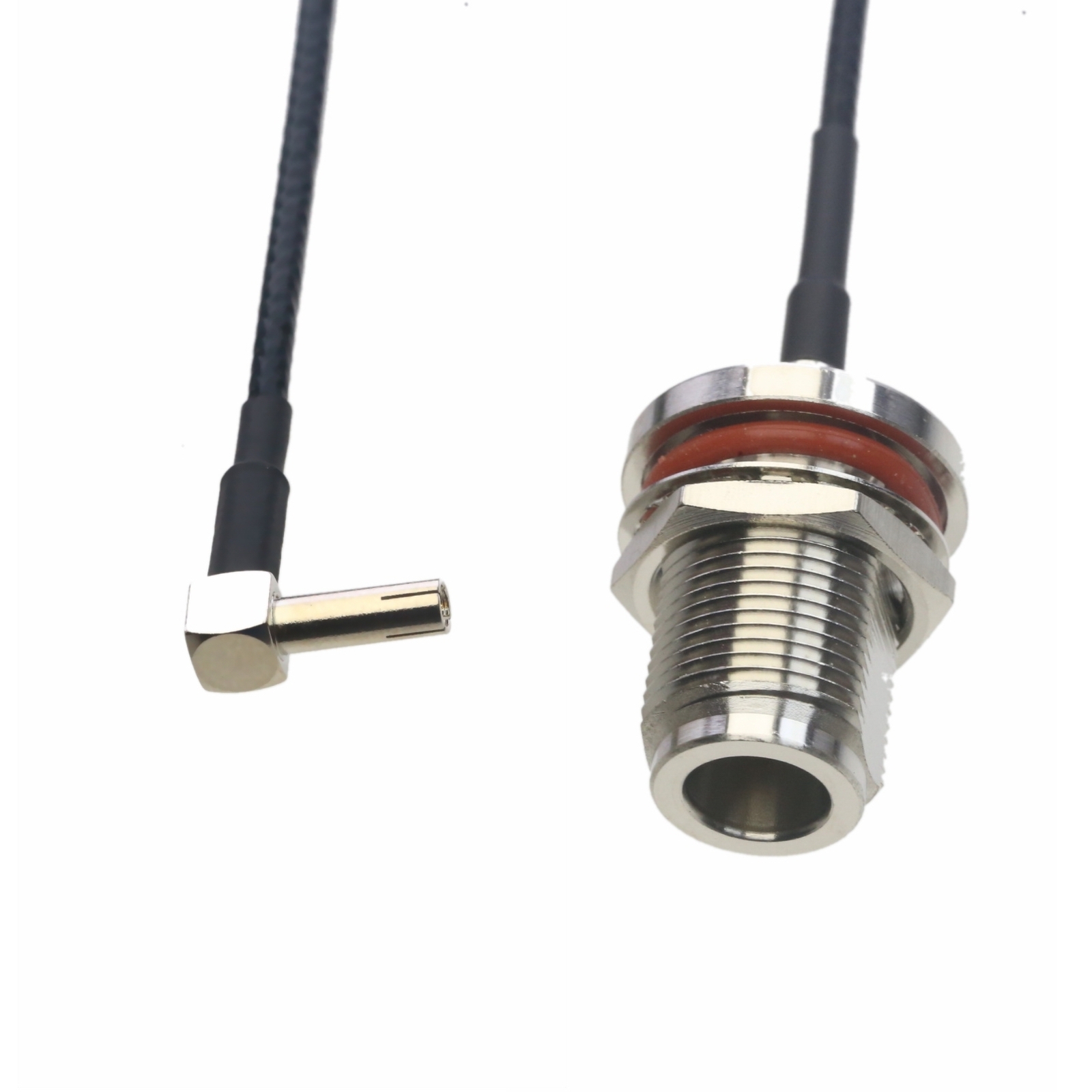 Cable N female bulkhead to TS9 male right angle RG316 6