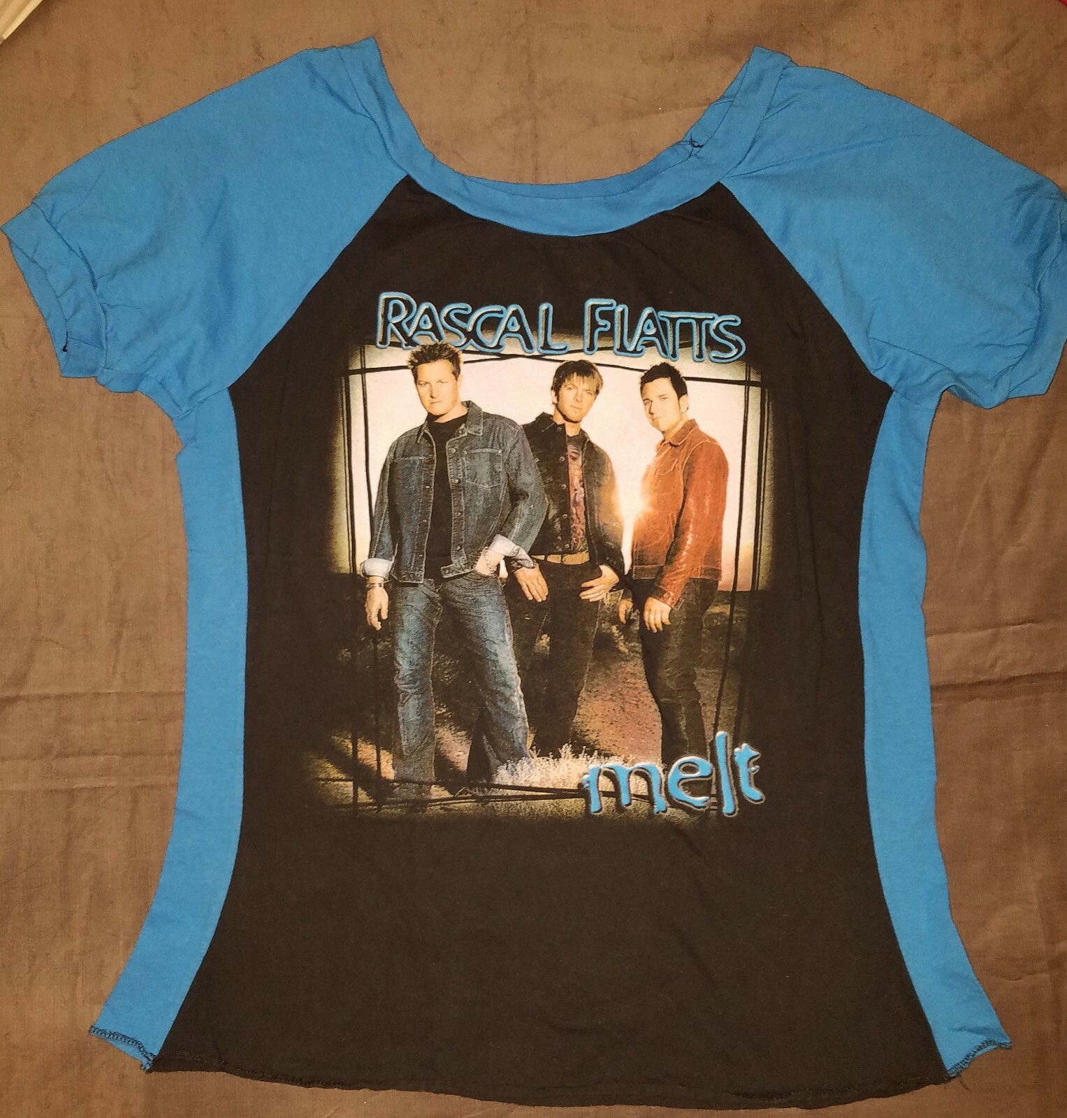Custom Rascal Flatts Song Shirt Rascal Flatts t shirt Melt upcycle DIY womens see measure concert ...