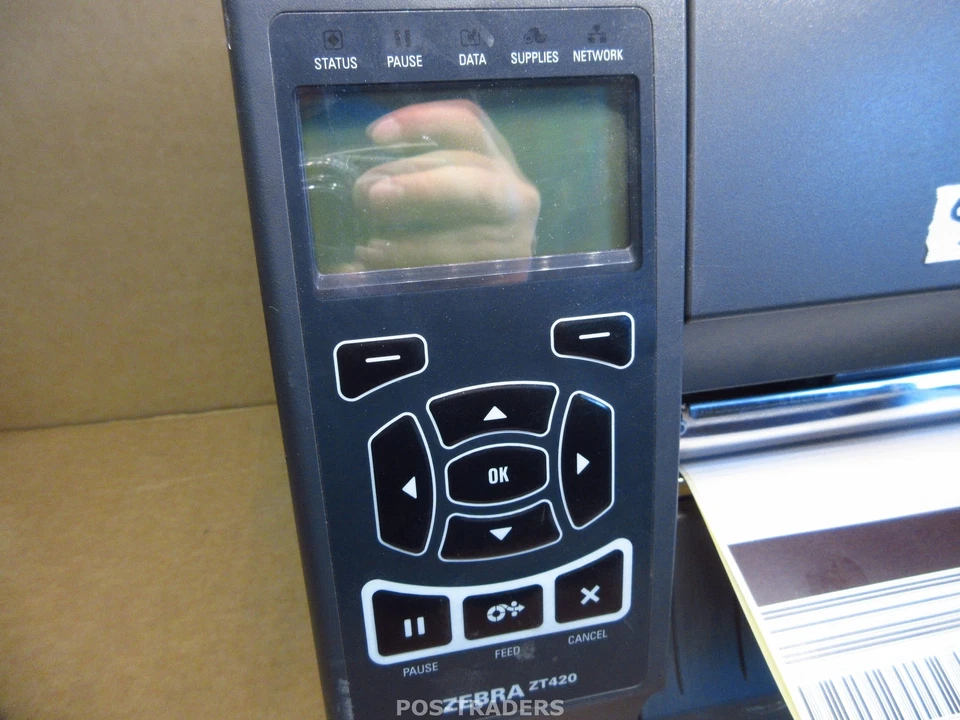 Zebra ZT420 Thermal Barcode Label Printer ZT42062-T0E0000Z LAN - 951,431 INCH - Bild 4 von 4