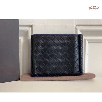 【極美品】BOTTEGA VENETA CASSETTE BILL CLIP Bottega Veneta® Men's Cassette Bill Clip Wallet in Black